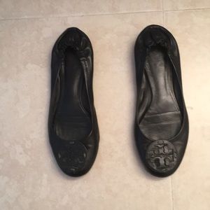 Black leather Women Tory Burch Shoe